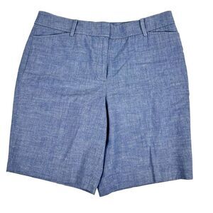 Talbots Perfect Short Chambray Blue size 8